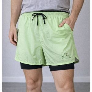 Nike Running Division Repel 7" 2-in-1 Shorts Mens Size Large Lime Blast Running